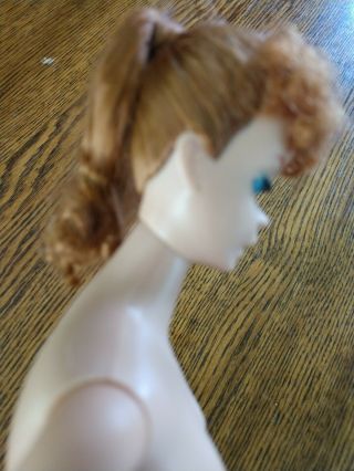 VINTAGE BARBIE TITIAN REDHEAD PONYTAIL BARBIE DOLL 6 OR 7 CORAL LIPS FULL HAIR 7