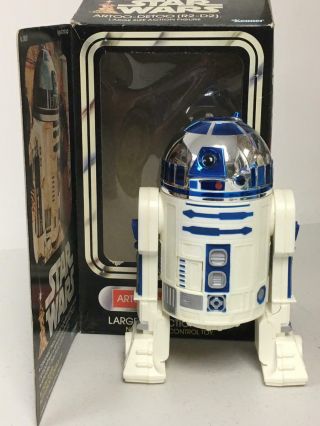 Vintage 1977 Kenner Star Wars 12 " Scale R2 - D2 W Both Plans & Box