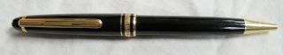 Montblanc Meiserstuck Ballpoint Pen Black/gold Colored 164 Classique Old Vtg