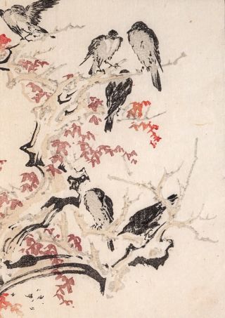 Kawanabe Kyosai,  Authentic,  Antique Woodblock Print—Kyosai Ragaku FINE 3