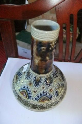 An EXTREMELY RARE Martin Bros little vase dated for 27th November 1879. 2