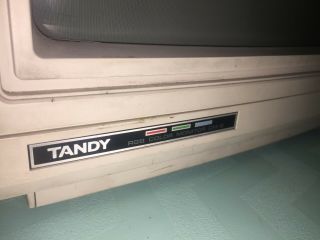 Tandy CM - 5 Vintage Personal Computer RGB Color CRT Video Display Monitor 7