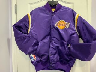 La Lakers Vintage Starter Satin Jacket - Size L - Hardly Worn