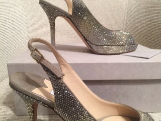 RARE & LIMITED EDITION $2795 NIB JIMMY CHOO CRYSTAL NOVA PUMPS HEELS 36 8