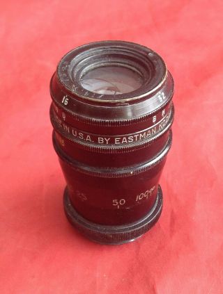 Vintage Black Military C Mount Kodak f=4.  5 Lens for 16mm Movie Camera (NR) 2