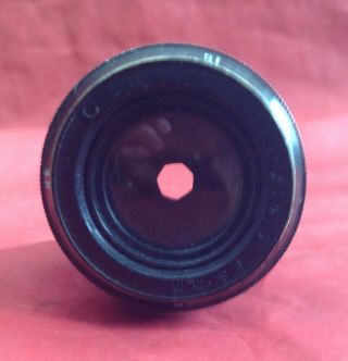 Vintage Black Military C Mount Kodak f=4.  5 Lens for 16mm Movie Camera (NR) 7