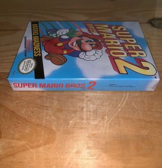 MARIO BROS 2 NES NINTENDO NIB FACTORY H SEAM RARE 2