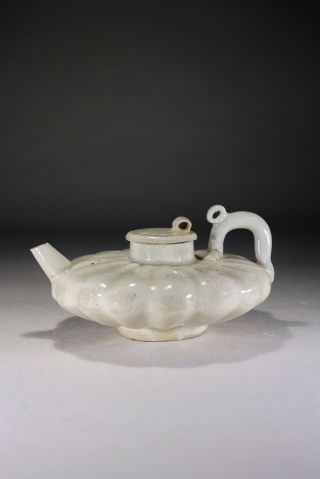 Antique Chinese Blanc De Chine Porcelain Teapot