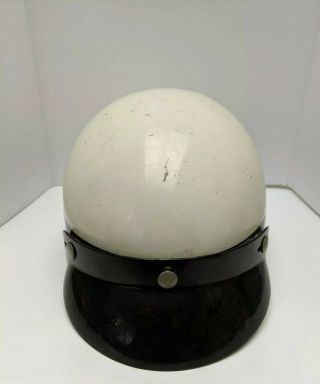 Vintage Mchal Police I Motorcycle Helmet With Visor Medium