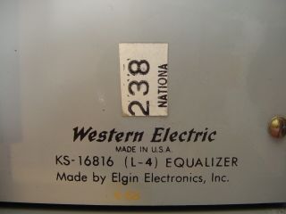 Vintage Western Electric EQ & Amplifier w/ REP 111C Transformer & Attenuator 2 6