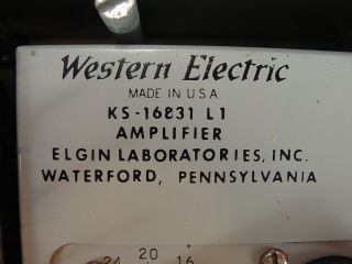 Vintage Western Electric EQ & Amplifier w/ REP 111C Transformer & Attenuator 1 10