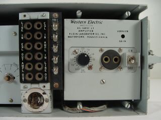 Vintage Western Electric EQ & Amplifier w/ REP 111C Transformer & Attenuator 1 4