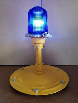Taxiway Lamp Airport Restored Vintage Runway Light 120 Volt With Led Lighting