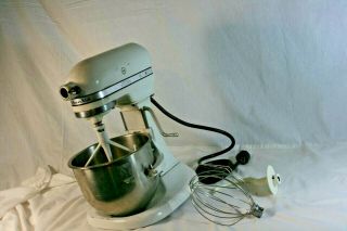 Vintage Antique Kitchen Aid Hobart Stand Mixer K5 - A Bowl W/ 3 Attachments