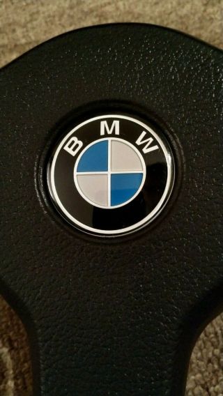 BMW E30 Mtech 1 steering wheel 370mm @RARE@ LEATHER KBA 70076 3