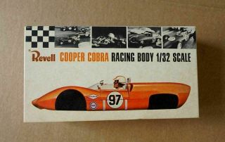 Vintage Revell Cooper Cobra Racing Body R - 3210:100 Model Car 1965 1/32 Slot Car