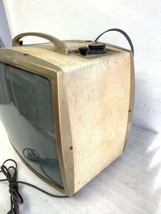 Antique Vintage 1950 ' s TV Television Setchell Carlson Atomic Like RCA Zenith 4