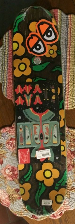 NOS Mark Gonzales Krooked Wild Style Flower Skateboard Deck 7.  75 X 31.  25 2