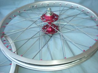 Old School Vintage BMX Ukai speedline wheels early 80 ' s Sunshine hubs 20 X 1.  75 4