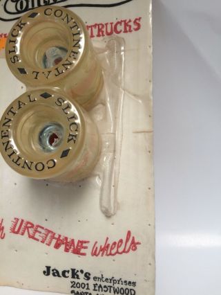 Vintage Continental Skateboard Wheels MIP C5000 Slick 7