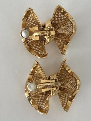 Vintage Givenchy Bow Brooch Pin And Earrings Set. 4