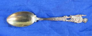 0001 - Gorham Cast Sterling Souvenir Spoon.  Omaha Indian