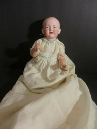 Kley & Hahn 525 Bisque Character Baby 11 " Intaglio Eyes Clothes