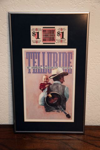 Vintage 12th Annual 1985 Telluride Bluegrass Festival Poster