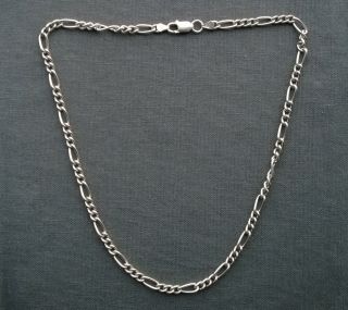 Sterling Silver Chain 20.  5 " Solid 925 Vintage