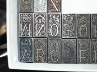 Vintage Lead Letterpress Decorative Type,  Bookbinding,  Crafts,  HotFoil,  More (6) 2