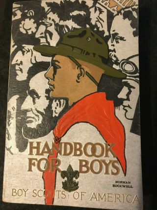 1935 Boy Scout Handbook 25th Anniversary limited edition.  Rare,  5000 copies made 3