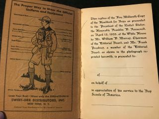 1935 Boy Scout Handbook 25th Anniversary limited edition.  Rare,  5000 copies made 5