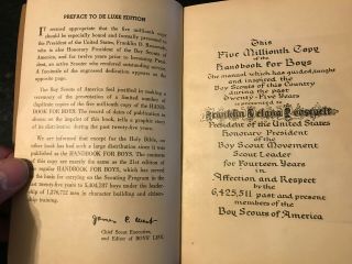 1935 Boy Scout Handbook 25th Anniversary limited edition.  Rare,  5000 copies made 6