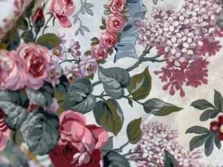 Vintage Ralph Lauren Allison Rose Floral King Flat & Fitted Bedding Sheets Usa