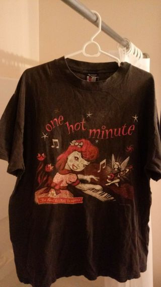 1995 Red Hot Chili Peppers " One Hot Minute " Vintage Tour Band Shirt Xl 90 