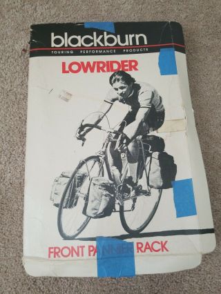 Vintage Jim Blackburn Front Pannier Rack Set Silver Lowrider