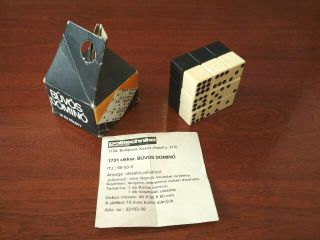 Very rare Vintage First Batch Politechnika Rubik ' s Domino 2