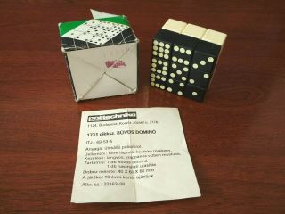 Very rare Vintage First Batch Politechnika Rubik ' s Domino 5