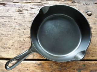 Vintage GRISWOLD Cast Iron SKILLET Frying Pan 5 LARGE BLOCK LOGO - Ironspoon 8