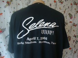 Selena Quintanilla VIVE T shirt Sz 2XL VTG April 2005 Houston,  Tx Anniv Concert 2