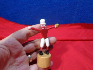 Vintage Wooden Push Up Collapsing Toy Italy