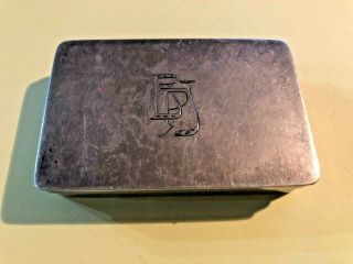 Antique Stokes & Ireland Ltd Sterling Silver 58.  1 Gr - Box For Tobacco?