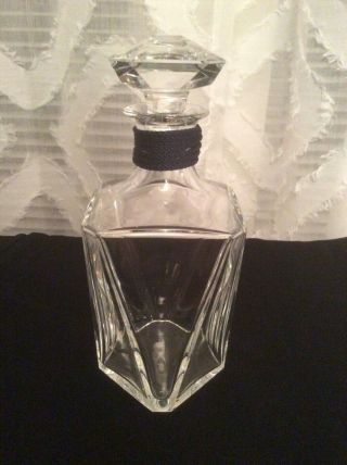 VINTAGE BACCARAT Crystal Cognac Decanter Faceted stopper 5