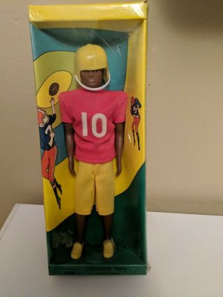 Vintage Topper Dawn Doll Van Male African American Football Outfit Mib