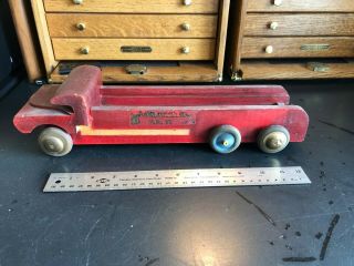 Vintage Wooden Toy Fire Truck Hook & Ladder Buddy L? Parts/repair/restore