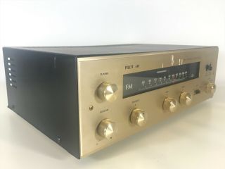 RARE VINTAGE PILOT 610 TUBE AMP/ INTEGRATED STEREO RECEIVER PHONO/FM - - ECL86 2