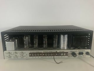 RARE VINTAGE PILOT 610 TUBE AMP/ INTEGRATED STEREO RECEIVER PHONO/FM - - ECL86 6