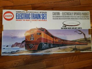 Vintage Cox Southern Pacific Ho Scale Train Set 1974 In Boxes