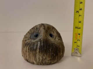 Vintage McCarty Pottery Merigold Mississippi Owl Bird Animal Figure Nutmeg RARE 3