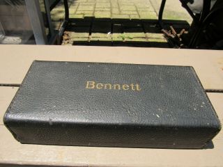 Antique Bennett Typewriter Rare Little Portable Paten Date 1901 - 1904